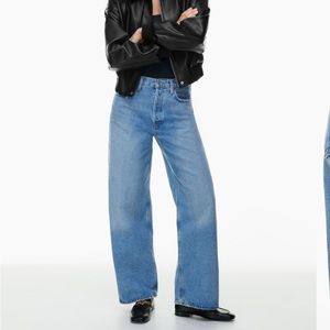 Agolde low slung baggy jean, size 23